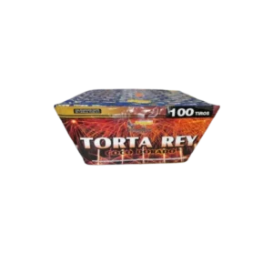 Torta rey coco dorado de 100 tiros