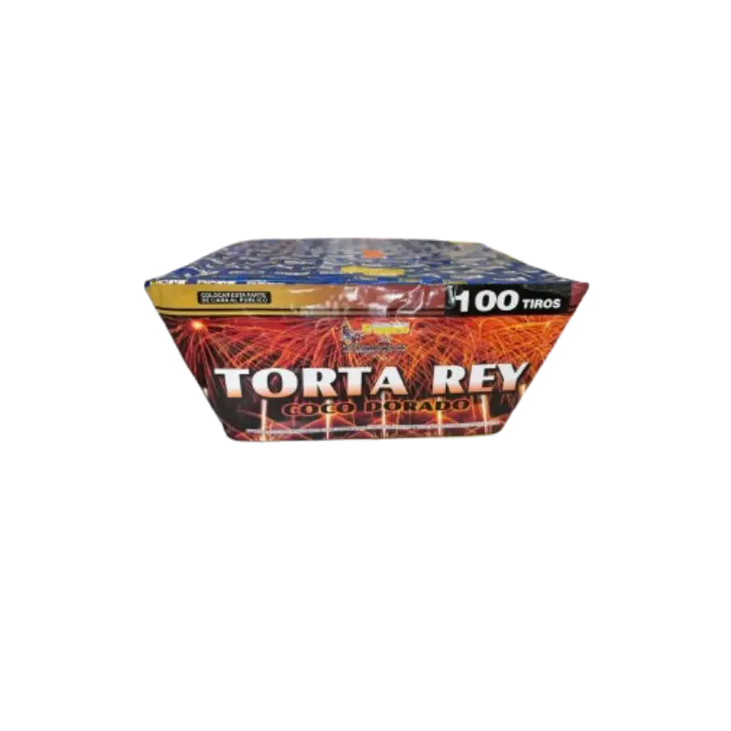Torta rey coco dorado de 100 tiros